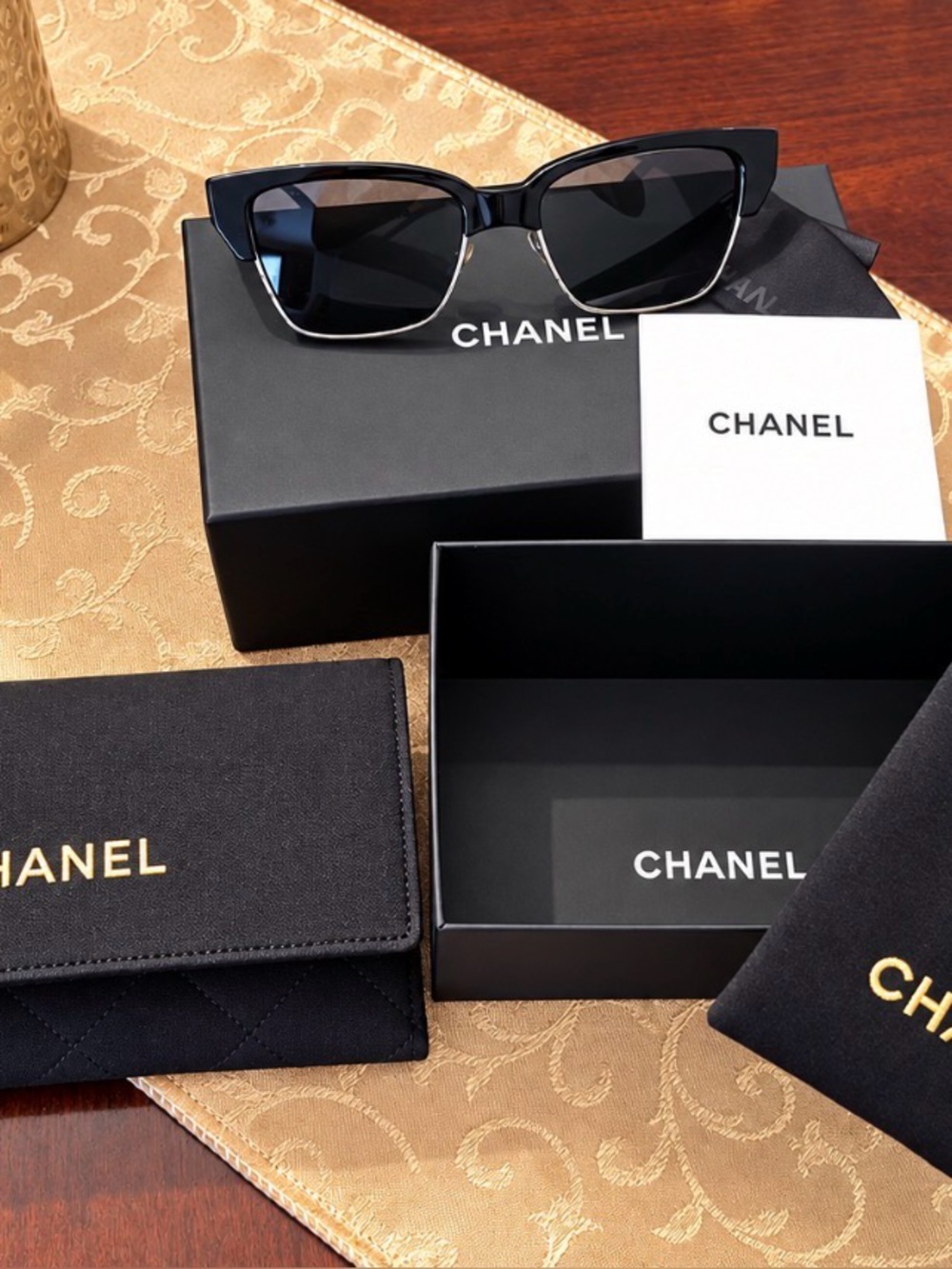 Brand New & authentic Chanel Men’s Black Rectangular Sunglasses - CHANEL🇮🇹